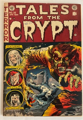Tales From The Crypt 35 Jack Davis Werewolf Cover 1953 EC comics