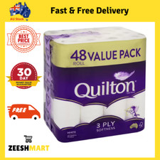 48x Quilton Toilet Paper Tissue Rolls 3-Ply 180 Sheets - Free postage Best Price