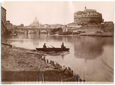 Italie, Rome, Roma, Castel San Angelo, view from the left bank of the Tiber  
