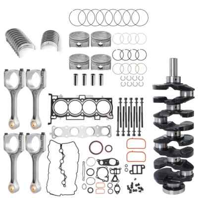 G4KJ 2.4L Engine Crankshaft Pistons Rods Gasket Bearings Kit for Hyundai KIA