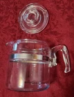 Vintage Pyrex 4 Cup Flameware Percolator Coffee Pot - Made In USA !! READ ***