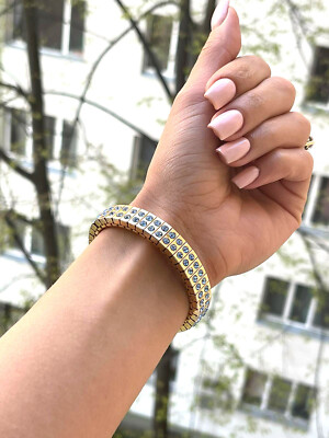 Artisan London Blau Armreif Armband Schmuck für Brautparty Braut Geschenke HMADE