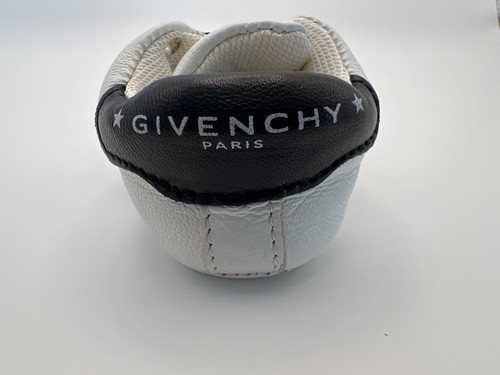 Givenchy Cradle Sneaker Bianco Pelle Parigi Scarpe Bambino Nero Logo Cinturino Taglia 15 - Foto 8 di 13