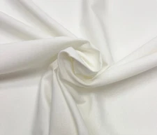 WHITE CANVAS 100% COTTON DUCK 7 OZ APPAREL MULTIUSE FABRIC BY 1/2(.5) YARD 62" W