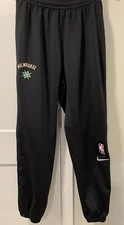 Nike Milwaukee Bucks City Edition Showtime ThermaFlex Warmup Pants Snap Men’s L