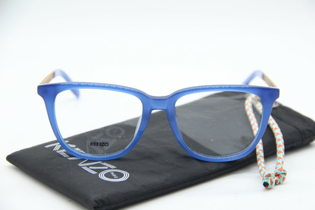 NEW KENZO KZ50004I 090 BLUE GOLD AUTHENTIC EYEGLASSES W/CASE  display picture 2