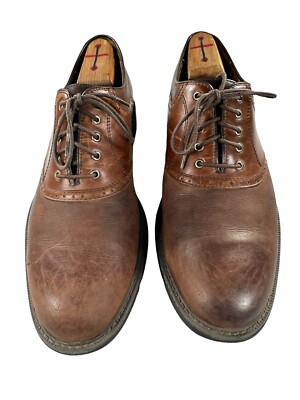 Men’s 10 JOHNSTON & MURPHY Brown Leather Oxfords Comfort Waterproof Dress Shoes J. Murphy by Johnston Murphy Dress Shoes Mens 10 M Oxford  main image 4