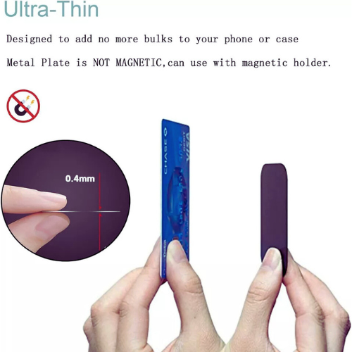 10Pc Metal Plate Sticker Replace For Magnetic Car Mount Magnet Cell Phone Ho - Foto 2