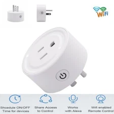 APP Remote Smart Plug WiFi Outlet Switch Work With Echo Alexa Google Home Voice