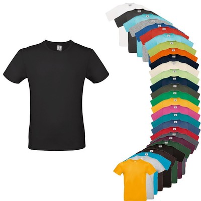 B&C T-Shirt E150 dünnes Herren T-Shirt bis 5XL Baumwolle