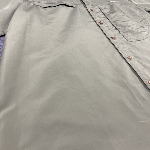 Camisa con botones Gander Mountain para hombre manga larga pesca poliéster X-grande verde - Imagen 7 de 24