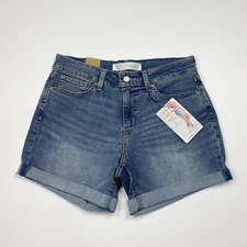 NEW! Women’s Signature Gold by Levi’s Mid Rise 5” Denim Jean Shorts Size 8