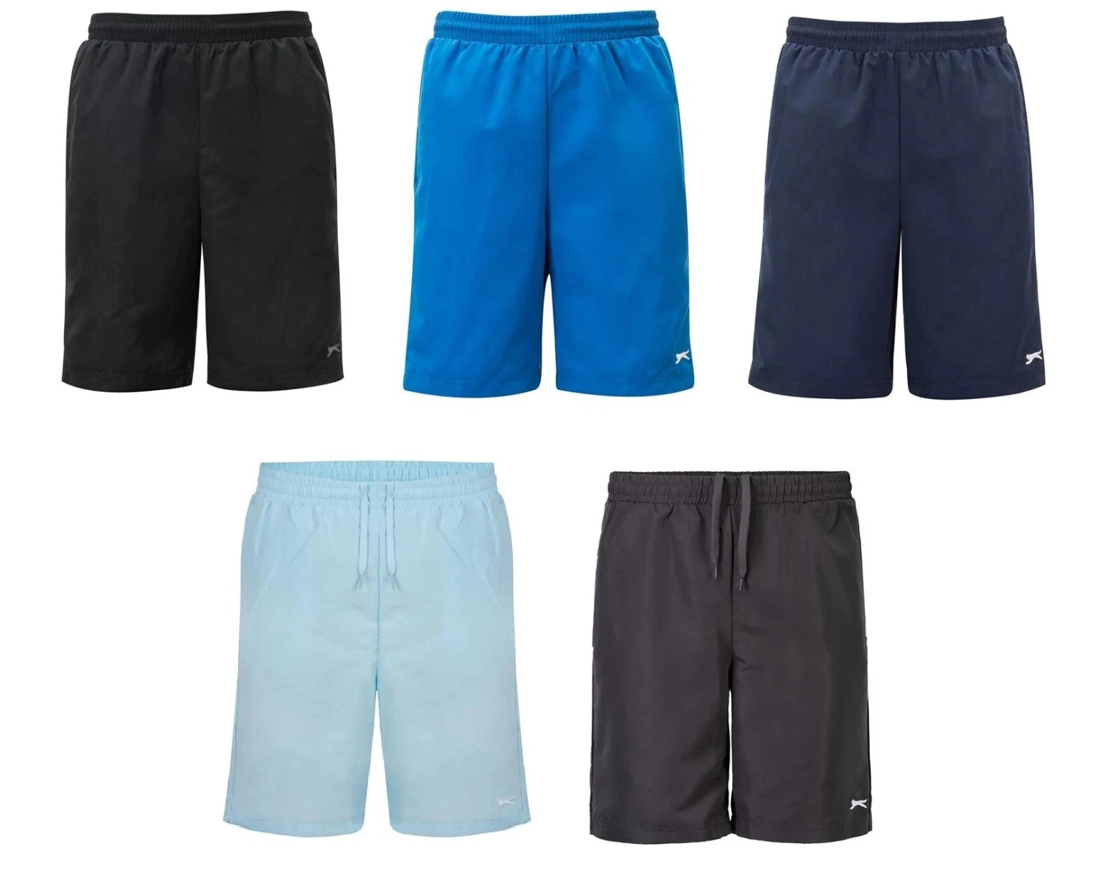 SLAZENGER LOUNGE SHORTS ZIPPED POCKET TENNIS SHORT XS S M L XL 2XL 3XL 4XL 5XL
