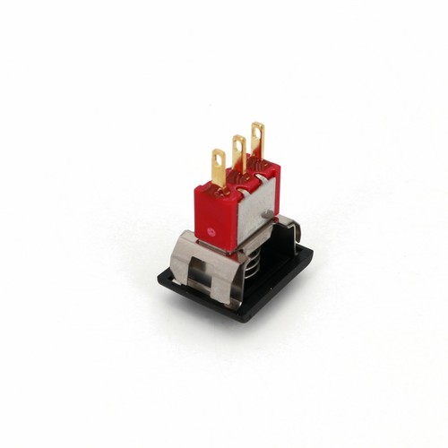 5PCS SH T8701-F22A Black Square 3 Pins Snap-In Momentary Push Button Switch SPDT - Picture 4 of 6