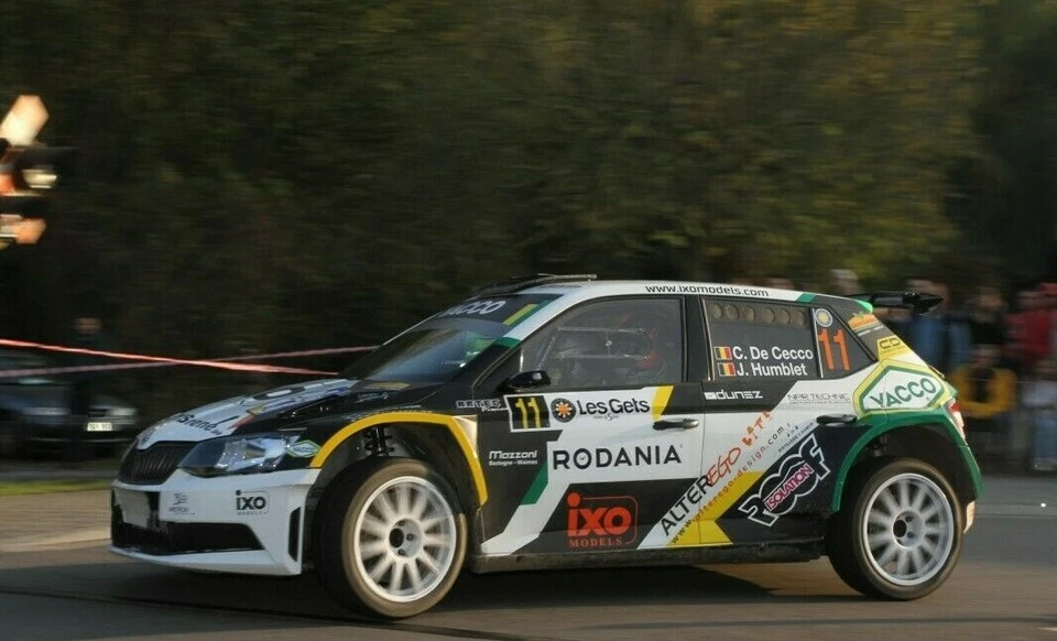 MODELLINO AUTO 1:43 IXO SKODA FABIA R5 RALLY CONDROZ 2018 WRC MODELLISMO STATICO - Immagine 4 di 4