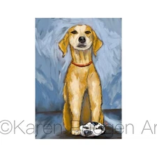ACEO ATC Limited Edition Print /12 Sketch Painting Dog Animals