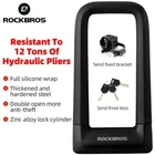 ROCKBROS Bike U Lock U Shaped Anti-theft Anti-hydraulic Heavy Duty With 3 Keys