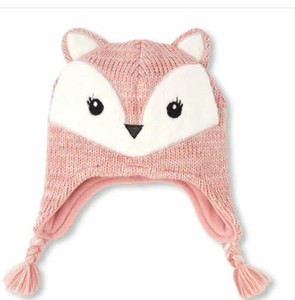 pink hat with ear flaps