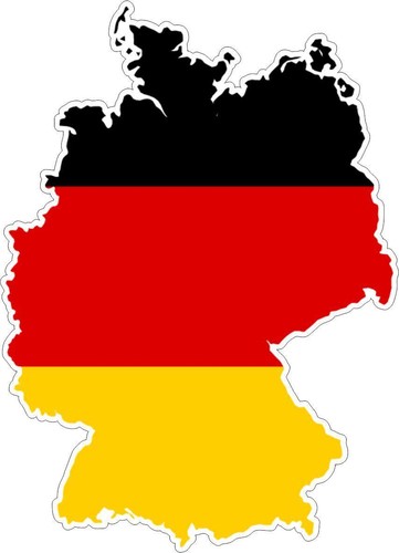 Pegatina sticker Adesivi adhesivo vinilo coche moto bandera mapa alemania - 第 1/1 張圖片