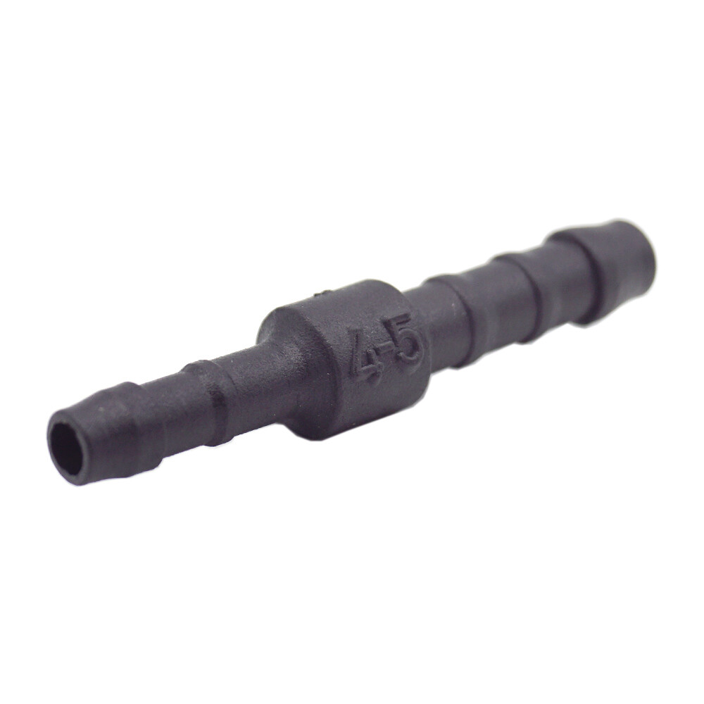 Schlauchverbinder Reduzierer 10mm Auf 6mm - 57mm Lang, Schwarz