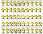 50 Woodstock Peanuts Envelope Seals / Labels / Stickers, 1" x 1.5"