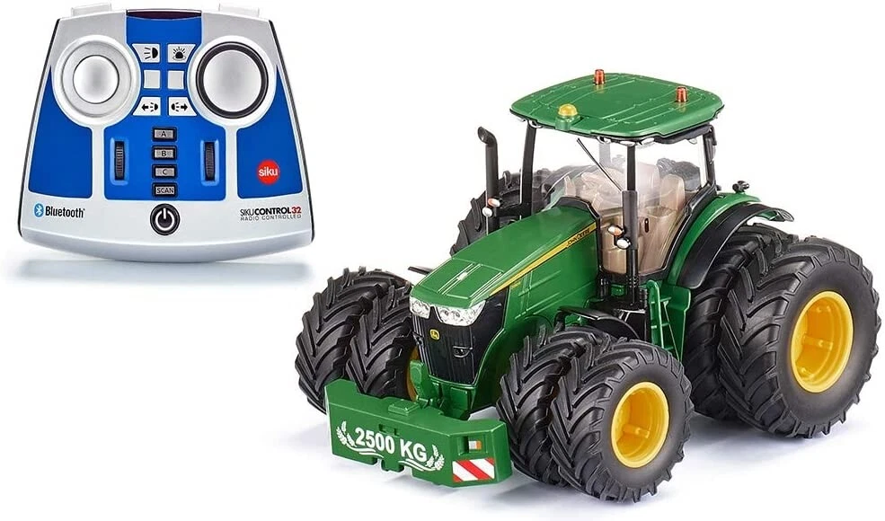 SIKU - Tracteur télécommandé Bluetooth - JOHN DEERE 7290R roues jumelées -  1/