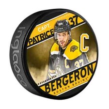 Patrice Bergeron Boston Bruins NHL Captain Series Souvenir Hockey Puck