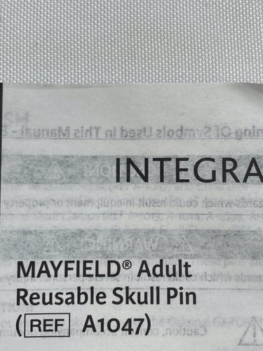 Integra Mayfield A-1047 Adult Reusable Skull Pin S/S Neurology Orthopedics - Picture 4 of 7