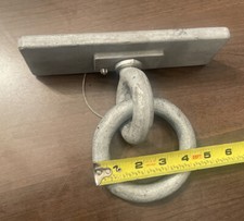SUPER RUGGED HEAVY DUTY Mooring Ring On Heavy Duty Galvanized Plate Chain