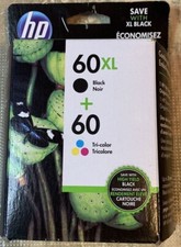Genuine Factory Sealed HP 60XL Black 60 Color Ink Cartridges 1 of ea 2018-22