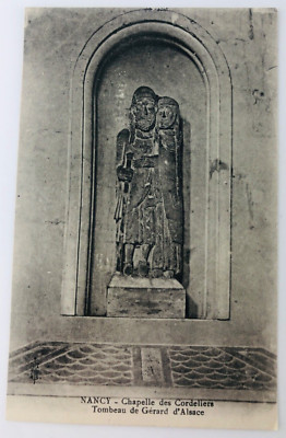 Vtg Nancy France Chapelle des Cordeliers Tombeau de d'Alsace Postcard P127