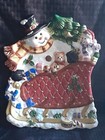 Snowman / Sleigh Christmas Snack/Serving Tray
