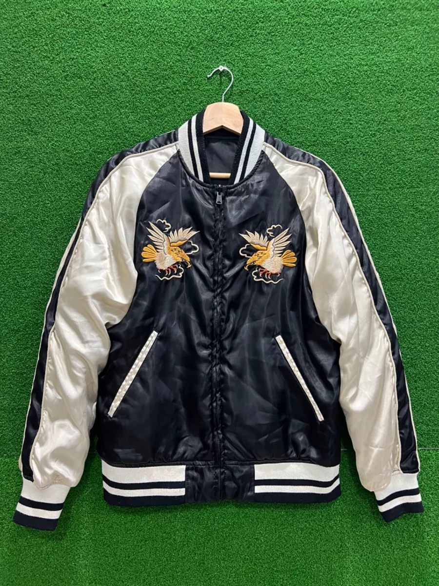 Alpha Industries Japan Sukajan Souvenir Reversible Bomber Jacket Embroidery