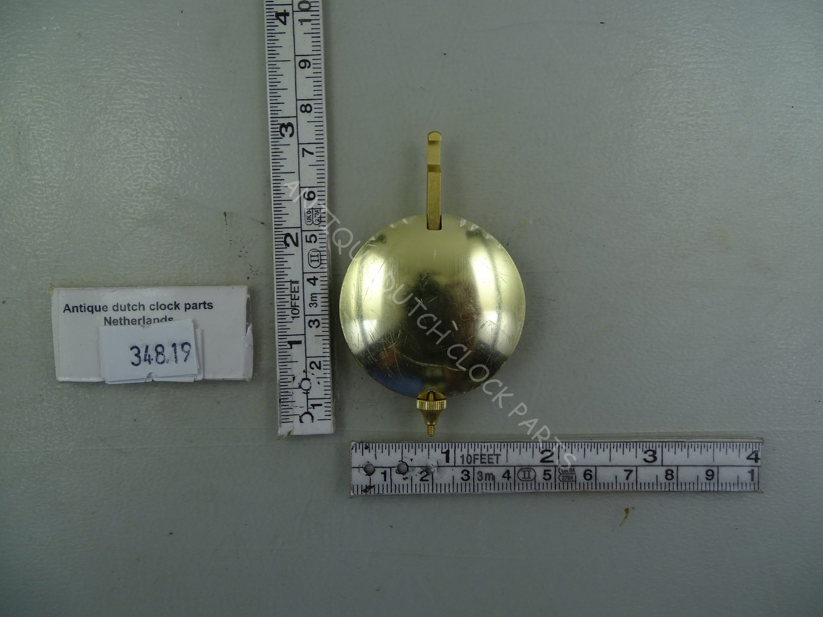 NEW PENDULUM FOR GERMAN HERMLE CLOCKWORKS STAMPED 16,5 CM. 2 3/4" OR 7 CM TALL