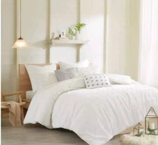 Urban Habitat Duvet  Cover Set Twin/Twin XL Ivory 5 Pcs 