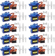 10PCS Mini SG90 Gear 9g Micro Servo For RC Airplane Helicopter Car Boat Robot KF