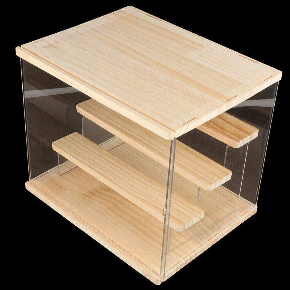 Clear Acrylic Display Case Countertop Box Organizer Stand Dustproof Showcase USA - Image 4 of 4