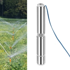 1.5HP Stainless Steel Deep Well Pump 295FT Lift 110V Submersible for Irrigation