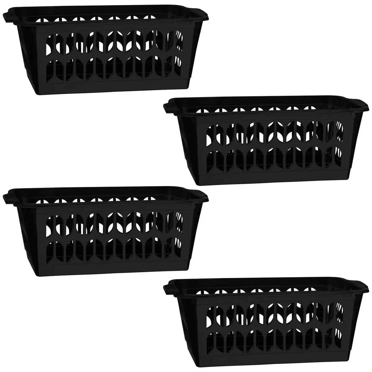Black best sale storage baskets