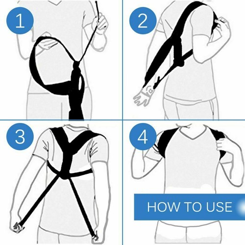 Figura de soporte de espalda corrector de postura 8 clavícula alivio del dolor del cuello superior EE. UU. - Imagen 3 de 3