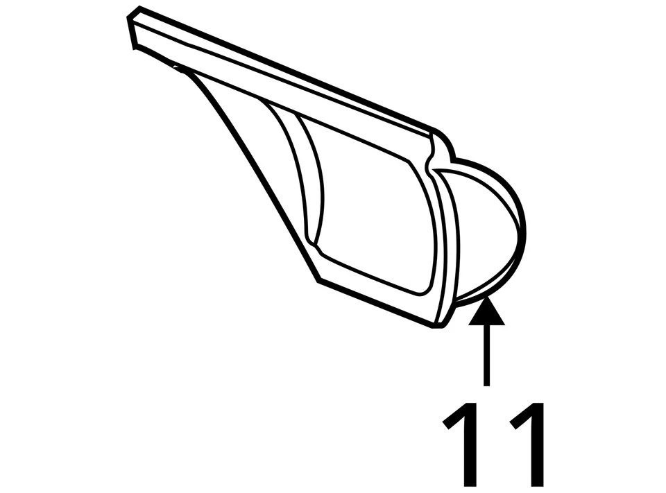 Buick Pontiac Rendezvous Montana Shield S Gr HT 10413307 2001-2006 - NUEVO OEM Foto 3 de 3