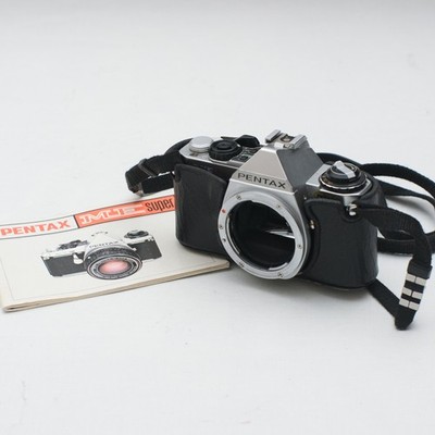 Pentax ME Super Body Silber Analog SLR Pentax K mit Tasche/Anleitung