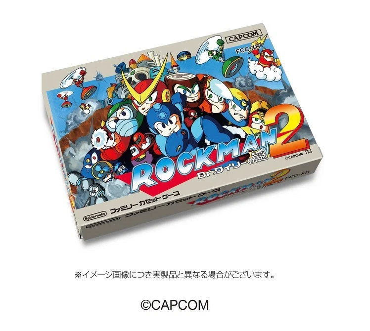 Rockman Mega Man 2 Family Cassette Case Capcom Japan New (Card Holder +Stickers) - Image 3 of 4