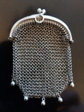 Porte Monnaie ARGENT MASSIF 18 grs , Aumônière, Bourse en