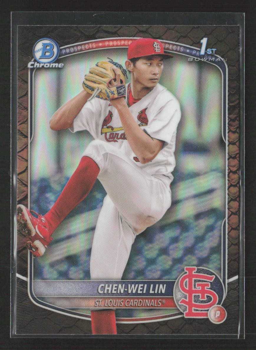 Chen-Wei Lin 2025 Bowman #BCP-141 Chrome Prospects Reptilian Refractor