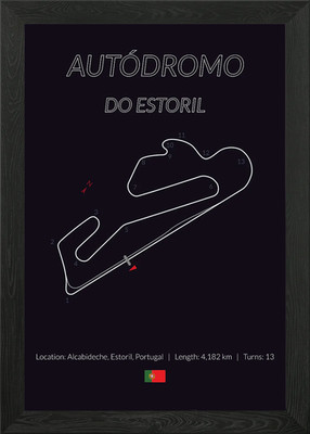 Estoril Portugiesischer Hausarzt Gerahmtes Wandbild Poster Leinwanddruck Bild