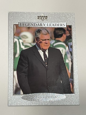 #ad 1997 Upper Deck Legends Football #171 Weeb Ewbank New York Jets $3.55