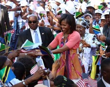Michelle Obama In Africa  4x6 Picture Celebrity Print