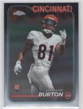 #240 2024 Topps Chrome BASE Jermaine Burton RC Bengals