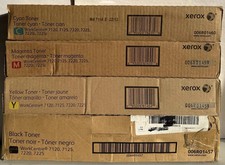 Xerox WorkCentre 7120 7125 7220 7225 7220i  CMYK Toner Set 006R01457,58,59,60